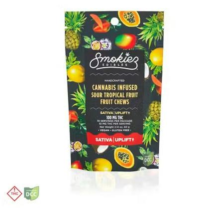 Smokiez | Sour Tropical Fruit | 100mg 10pk