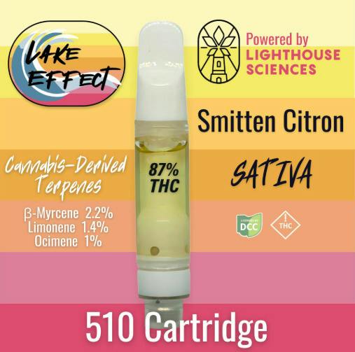 Lake Effect | Smitten Citron | 1g Cartridge