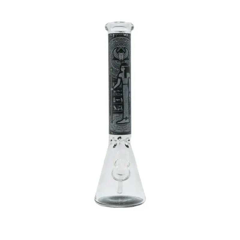 16" Egyptian themed Water Pipe with Beaker Base