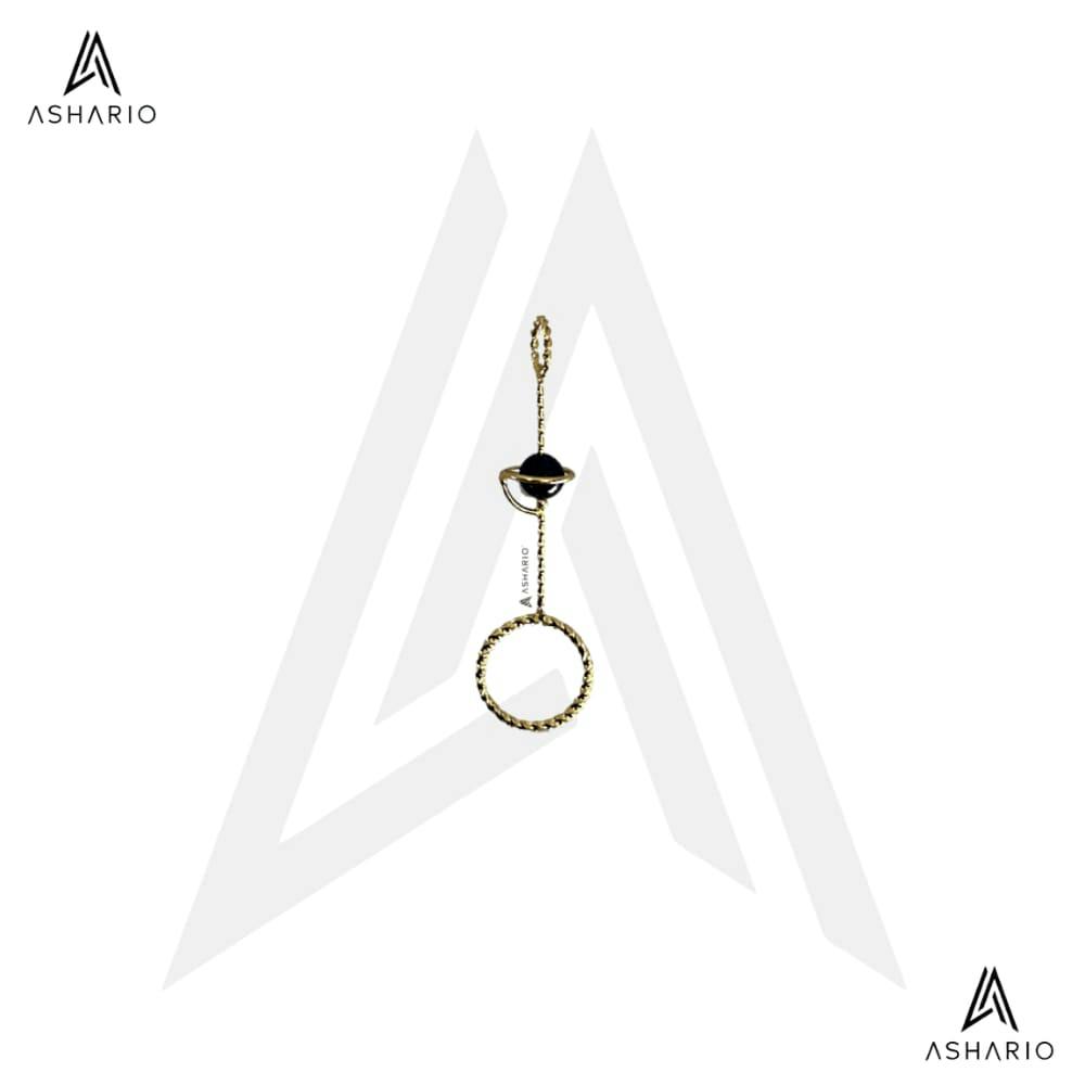 ASHARIO Pre-Roll Ring Holder - Planet (Gold) - Navy
