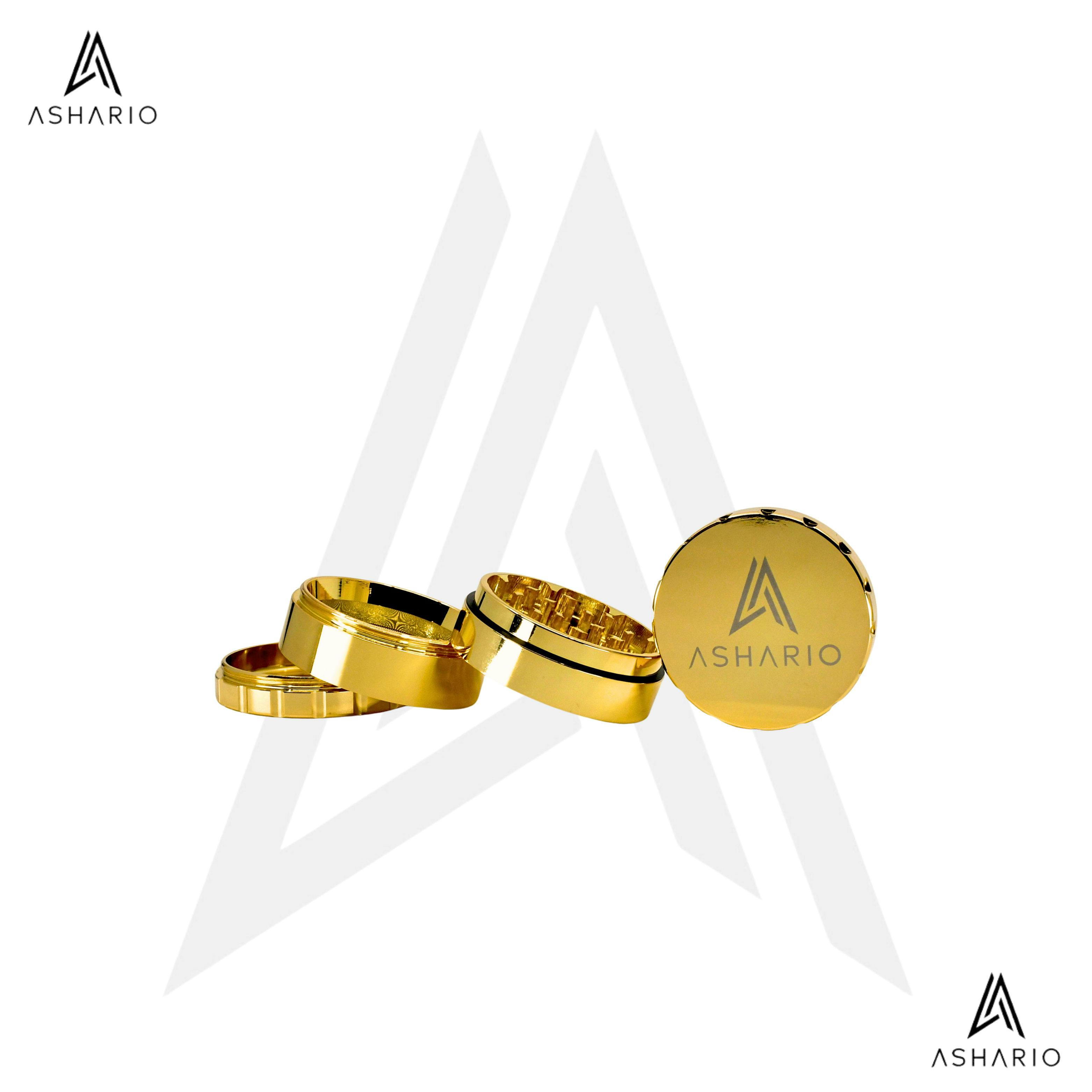 Ashario Stainless Steel Grinder - Gold