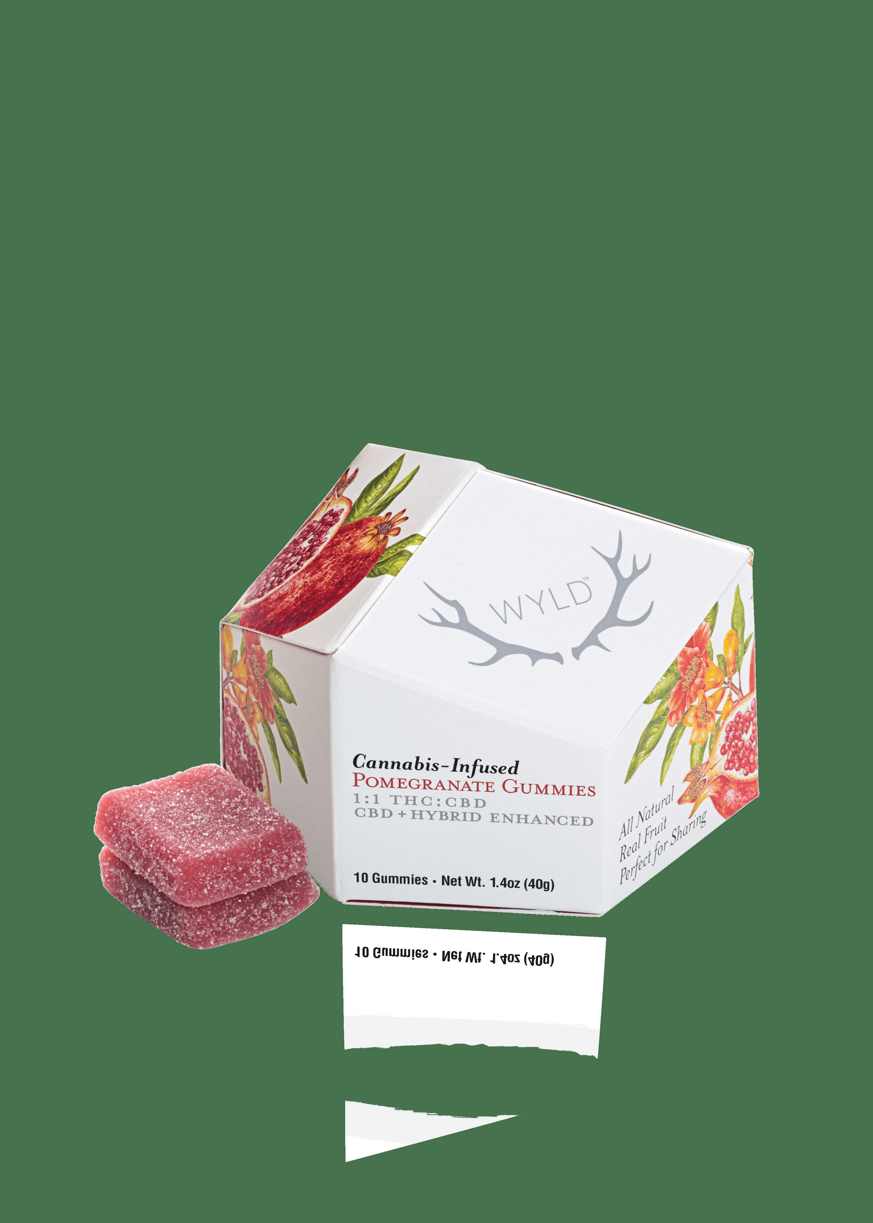 Wyld - 1:1 Pomegranate - 100mg CBD:100mg THC