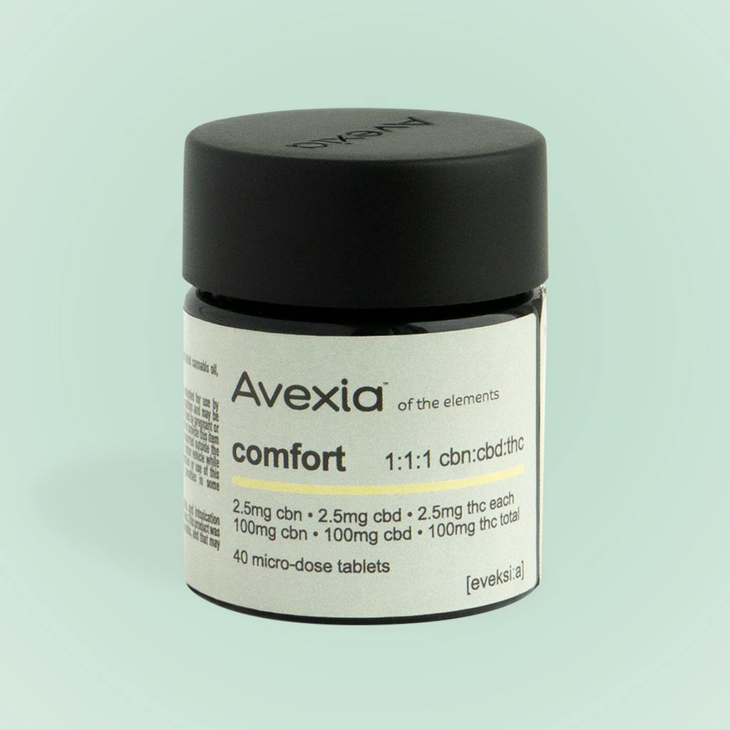 Avexia Comfort 1:1:1 (CBN:CBD:THC) Tablets 100mg [40pk]