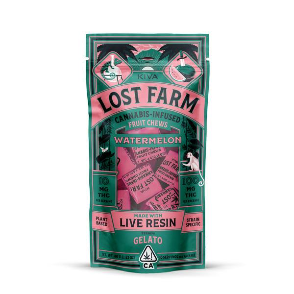 Watermelon 'Gelato' Live Resin Chews | 100mg | 10ct | 10mg/ea