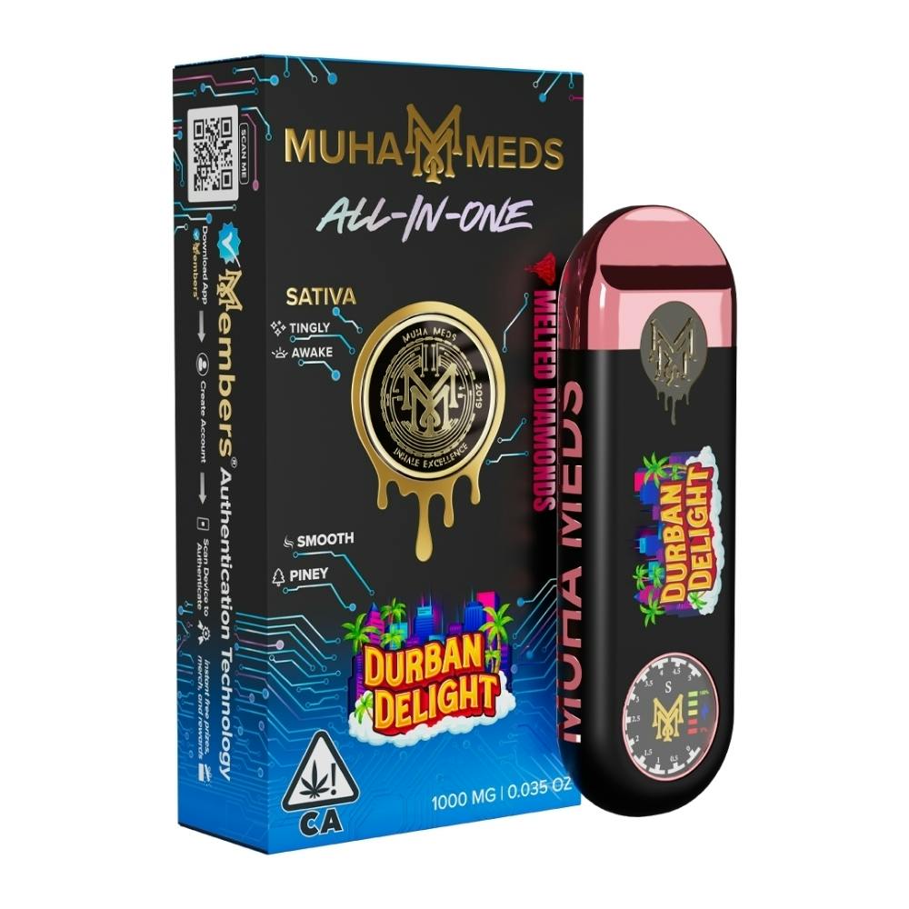 Muha Meds | Durban Delight | Melted Diamonds Disposable | 1g by Muha Meds