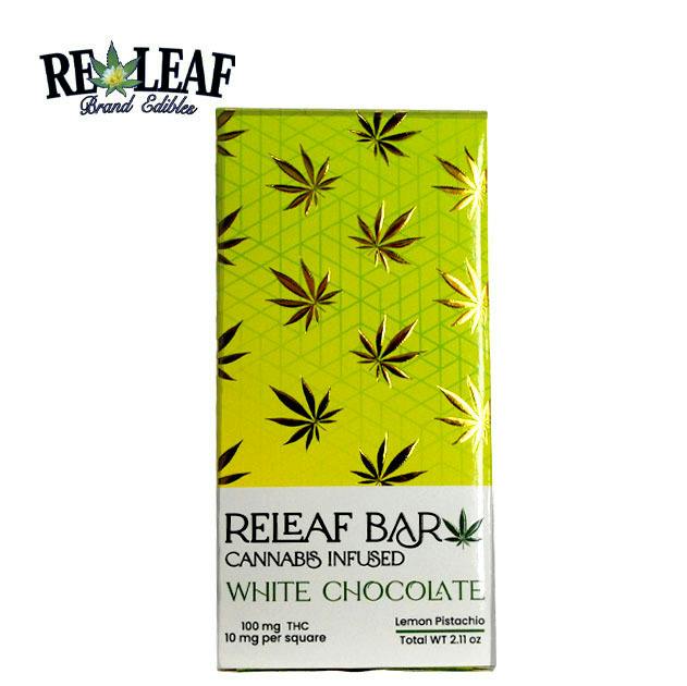 Releaf Bar 100mg | White Chocolate Pistachio