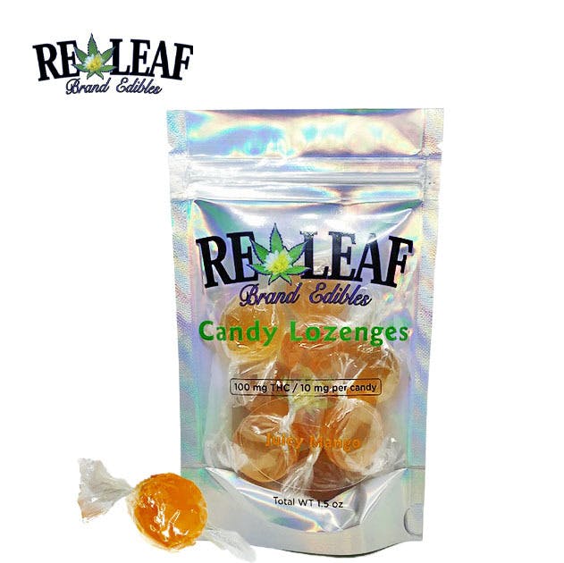 Releaf Brands Hard Candy - 100mg | Juicy Mango at Releaf 85624