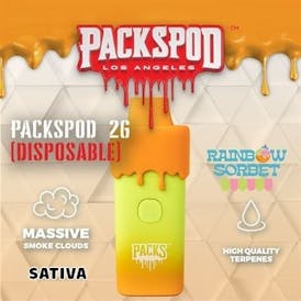 PACKS PODS - 2G Disposable - Rainbow Sorbet (Sativa)