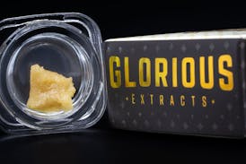 Glorious Extracts Live Rosin 1g - 90 Micron Melted Strawberries (Hybrid)