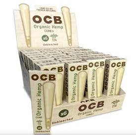 Organic Hemp Cones - 6 pack (1 1/4)