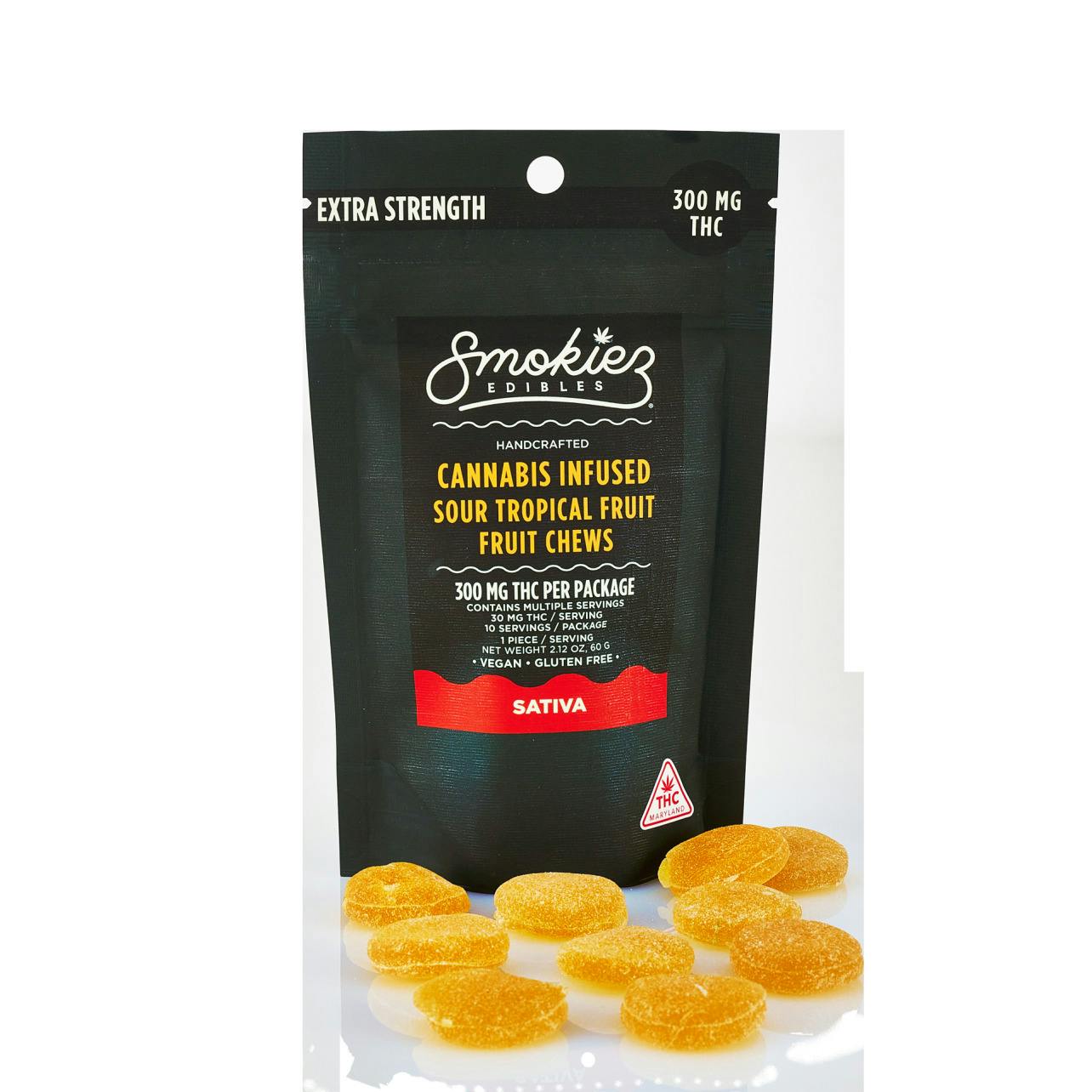 SZ Sour Tropical Fruit Sativa 300mg $35