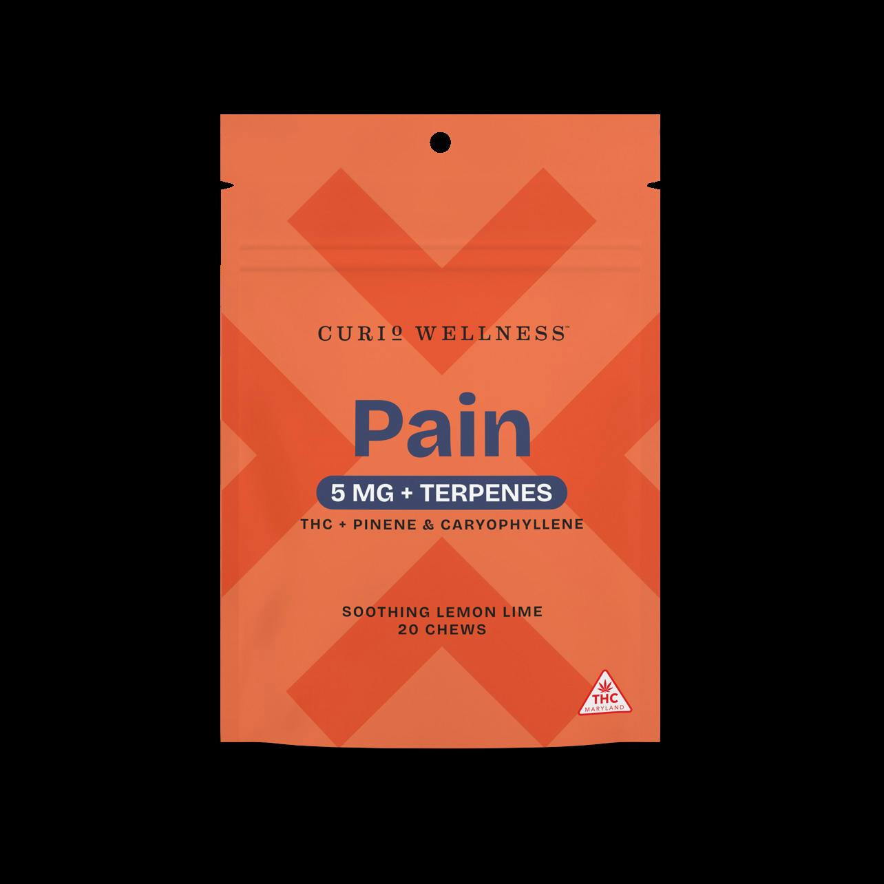 CW Pain Lemon Lime Terpene Infused Chews 5mgx20 $20
