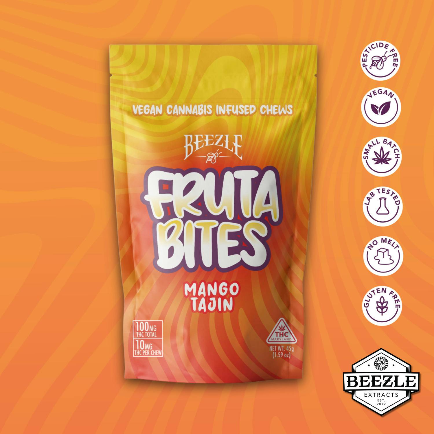 BZ Mango Tajin Solventless 100mg $30