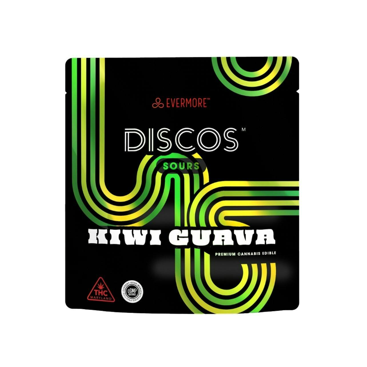 EV Sour Kiwi Guava Discos 100mg $18