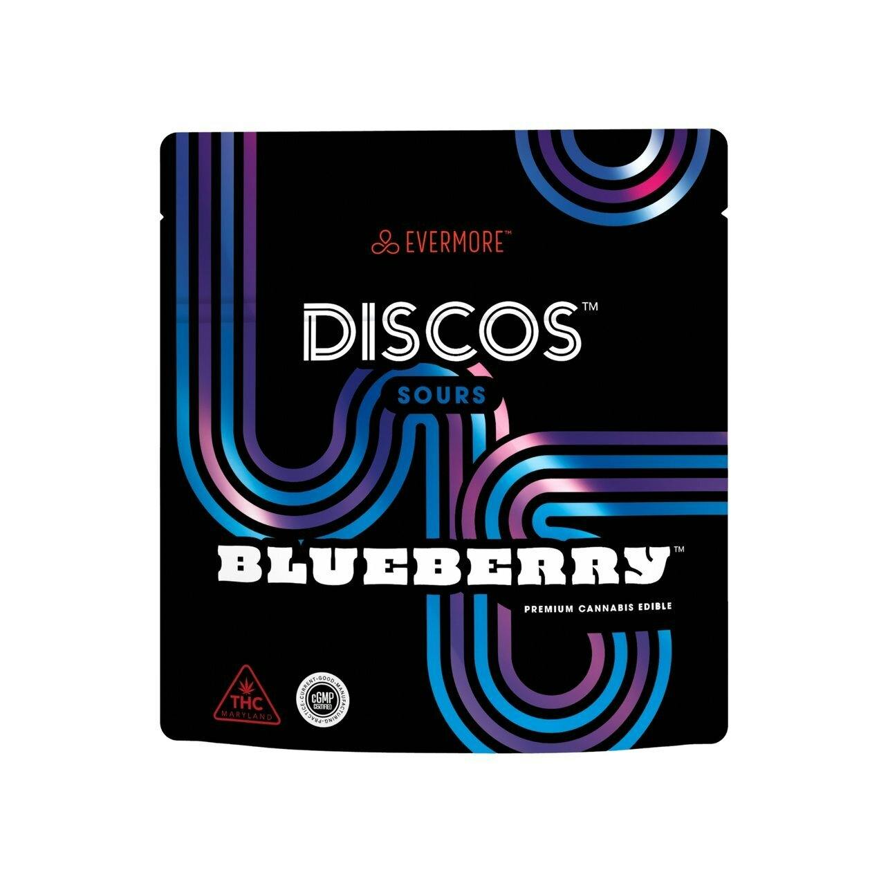 EV Sour Blueberry Discos 100mg $18