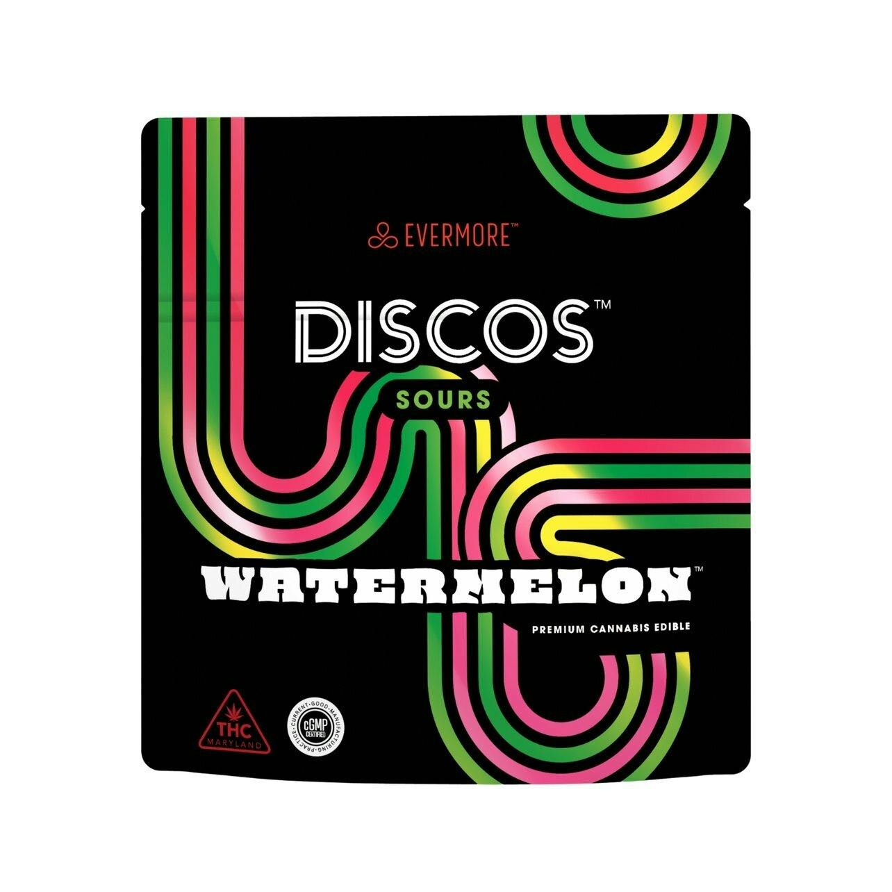 EV Sour Watermelon Discos 100mg $18