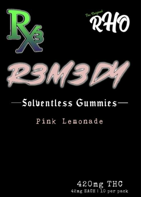 10pk 420mg Rosin Pink Lemonade Gummies - Hybrid
