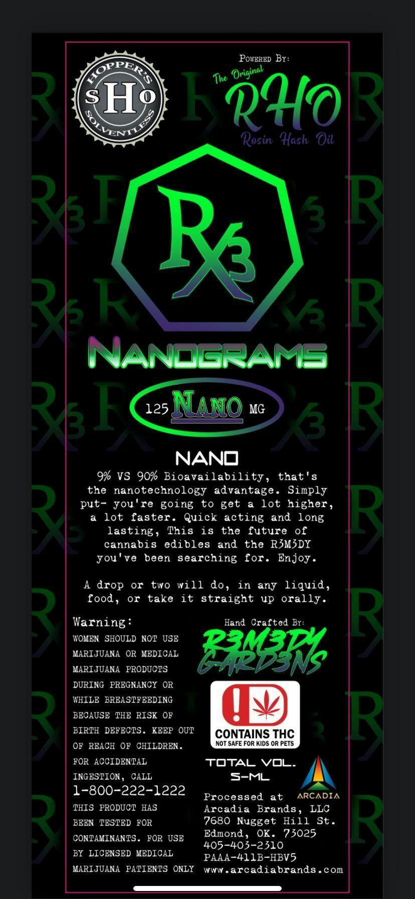 5ml NHO Tincture - Nano