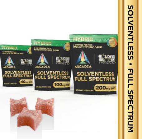 2pk 40mg Solventless Singles Gummies - Hybrid