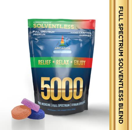 10pk 5000mg Full Spectrum Gummies - Mango