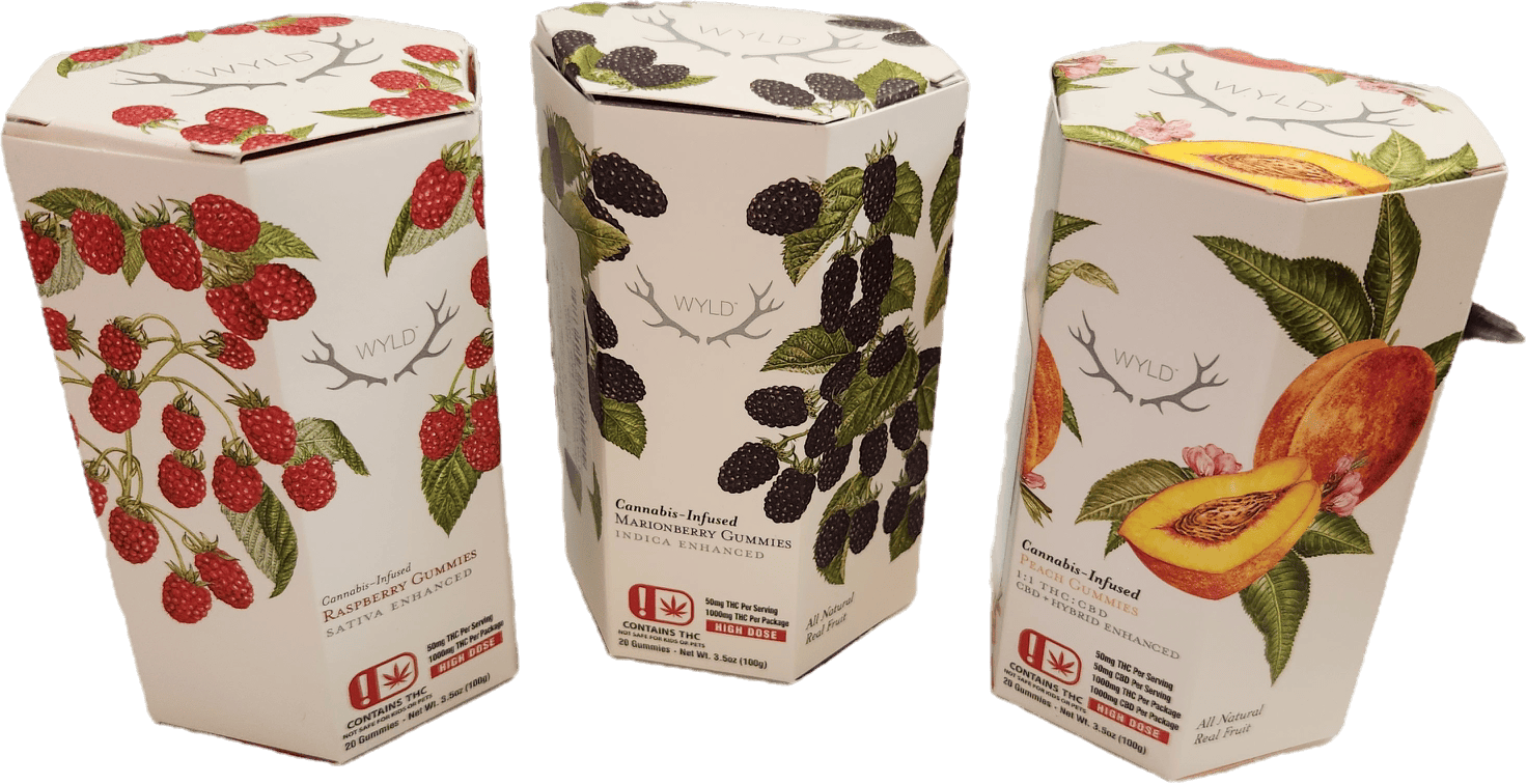 10pk 100mg Wyld 1:1 Gummies - Elderberry