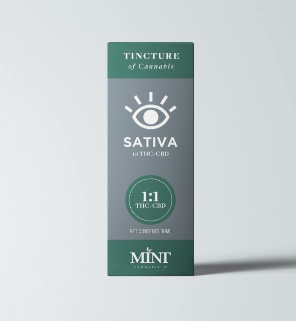 1000MG 1:1 THC/CBD Sativa Full Spectrum Tincture