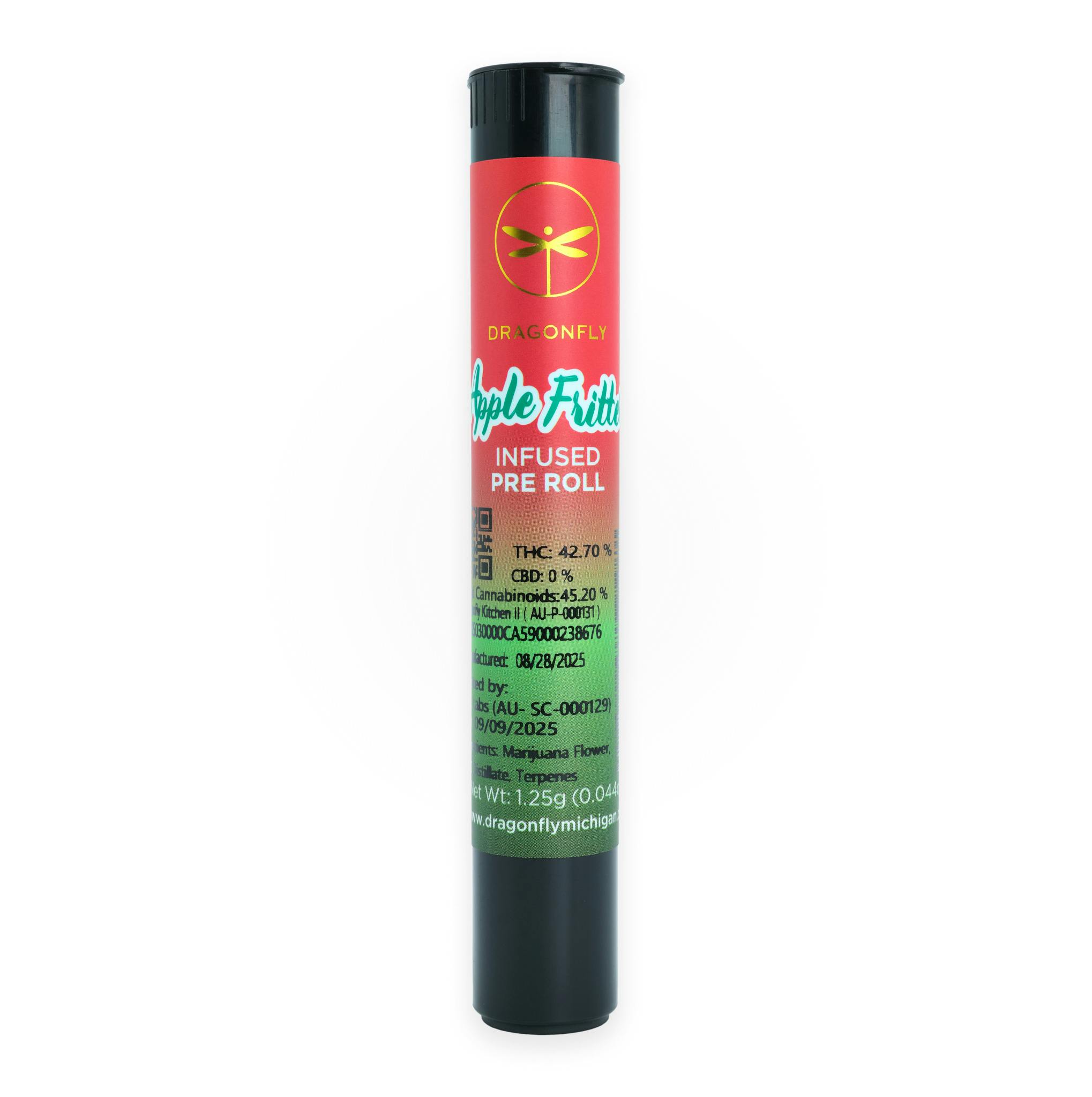 Apple Fritter | 1.25G Infused Preroll at Smilez Dispensary Allegan
