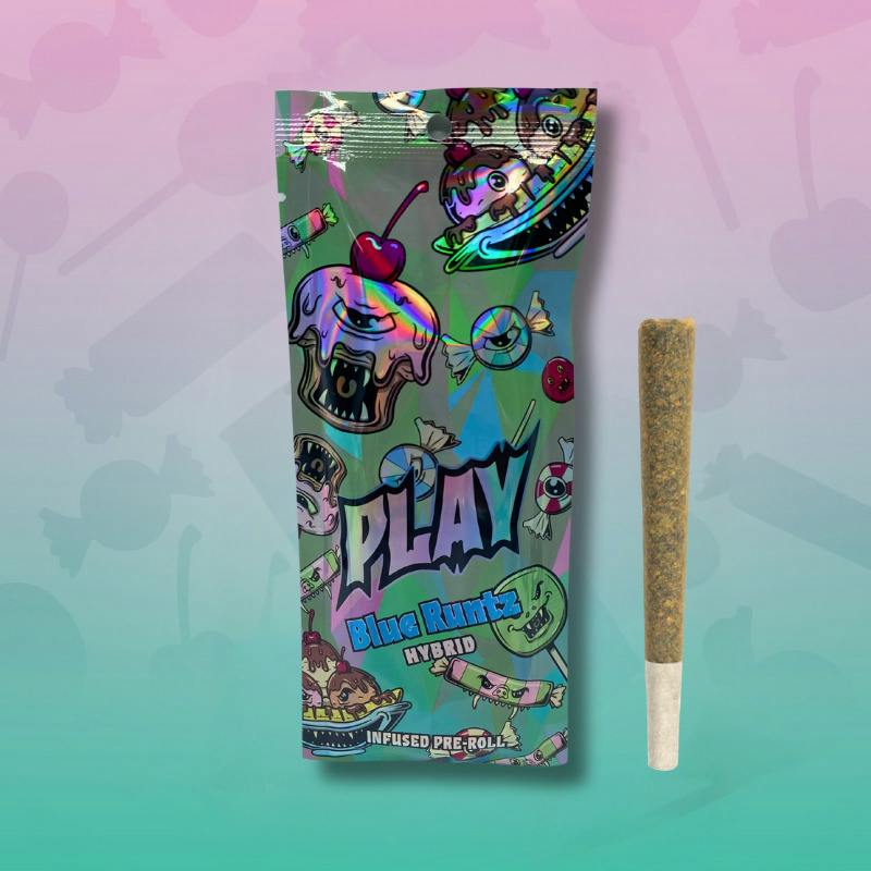 Play | Blue Runtz | 1.2g | Infused Pre-Roll by Play Michigan