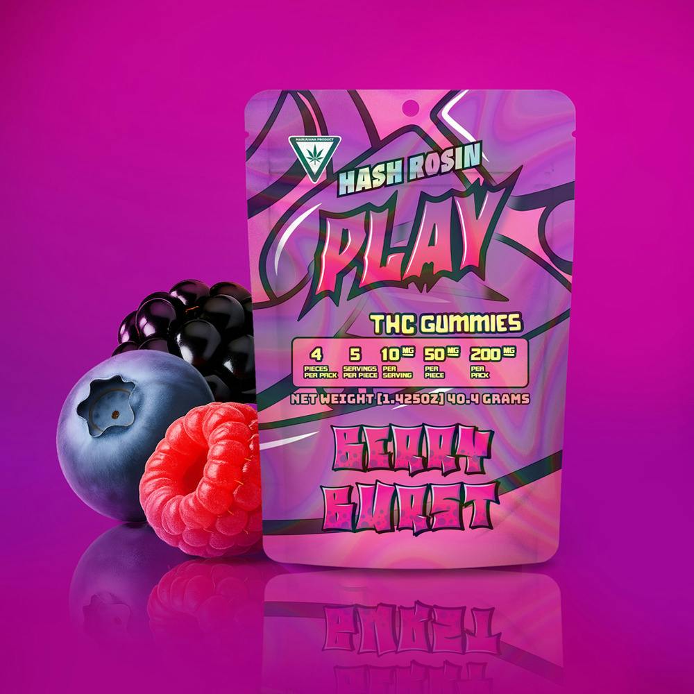 Play | Berry Burst | 200mg | Single Gummy