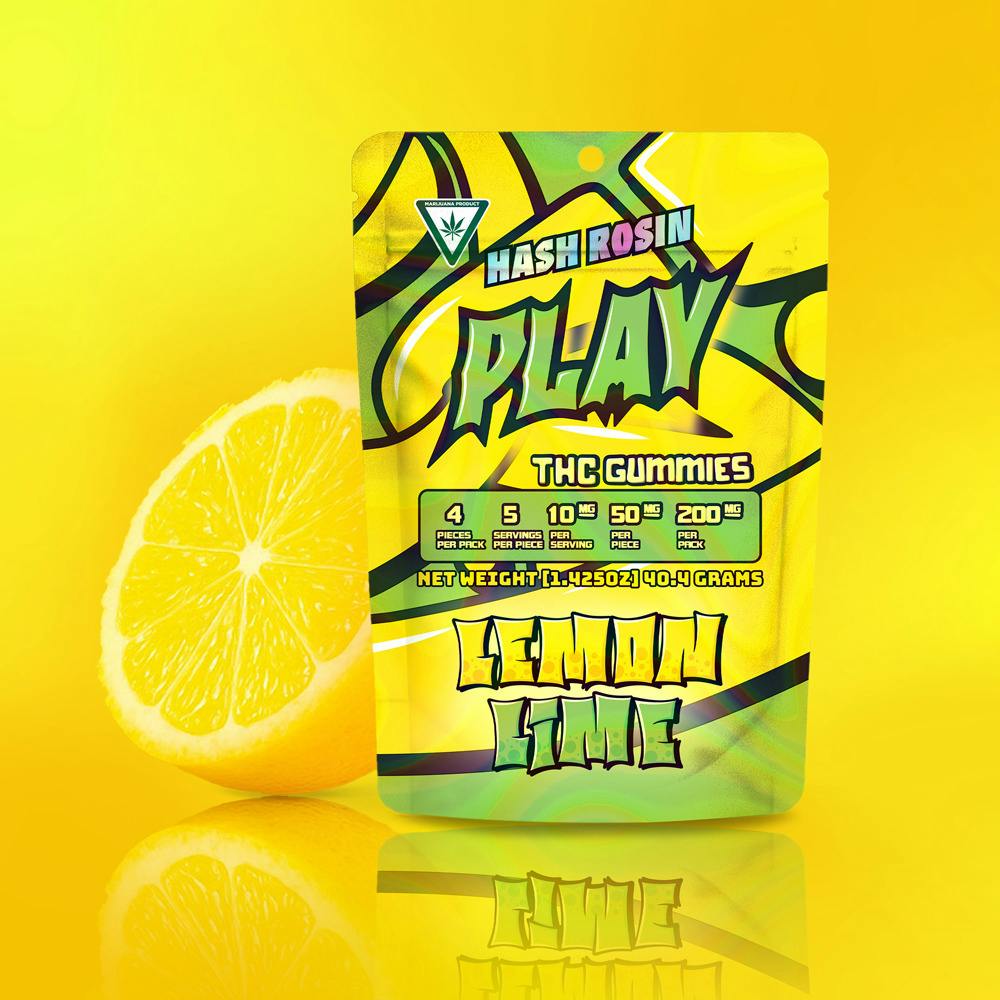 Play | Lemon Lime | 200mg | Gummies