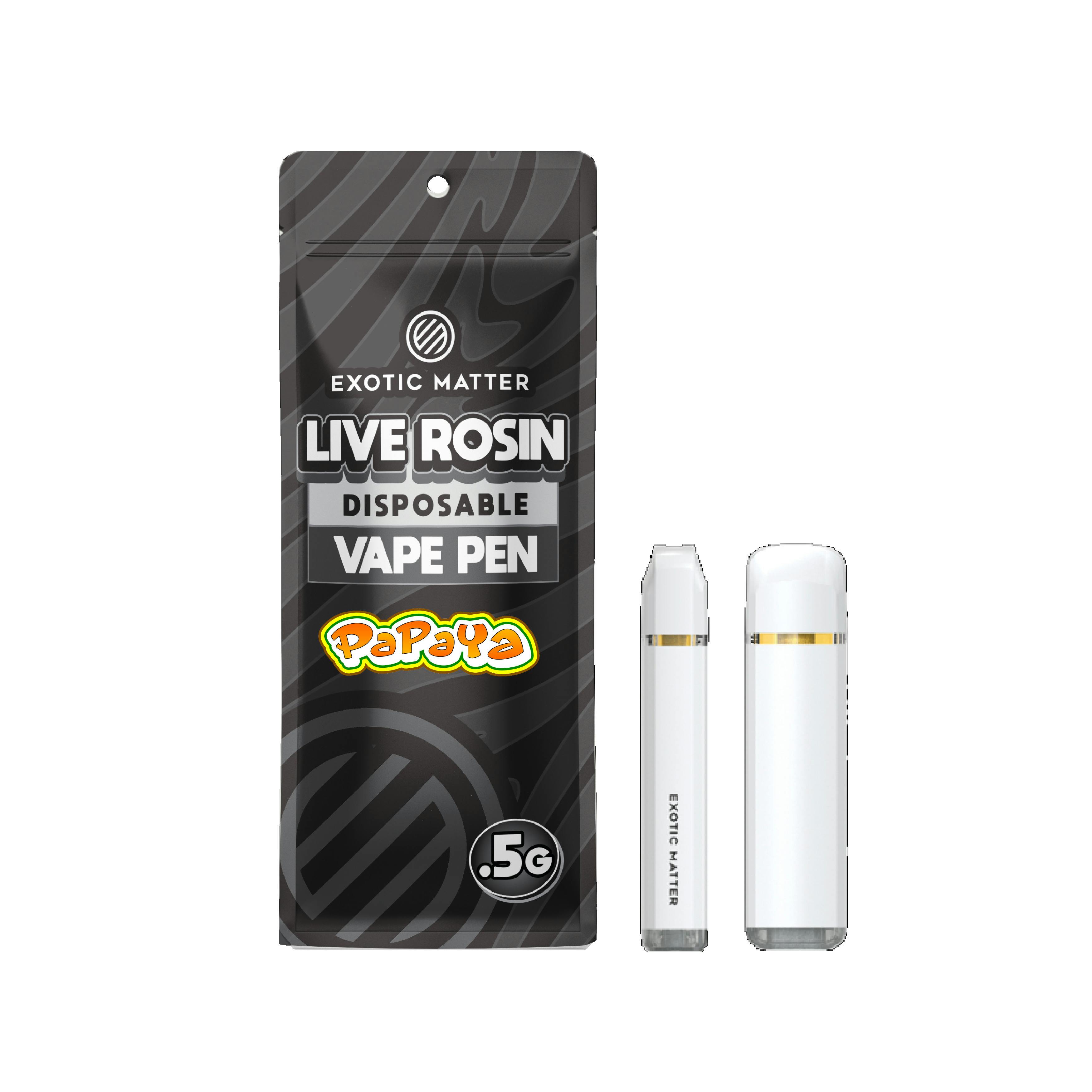 Papaya | Live Rosin Disposable | 0.5g