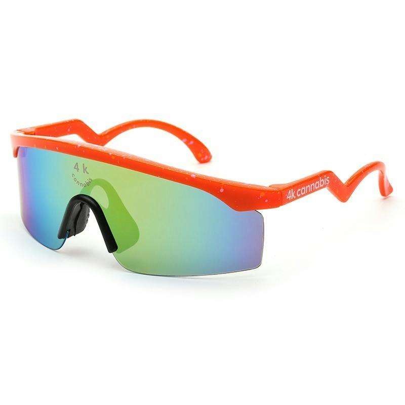 4K Cannabis | Orange Speckle Thrasher Sunglasses