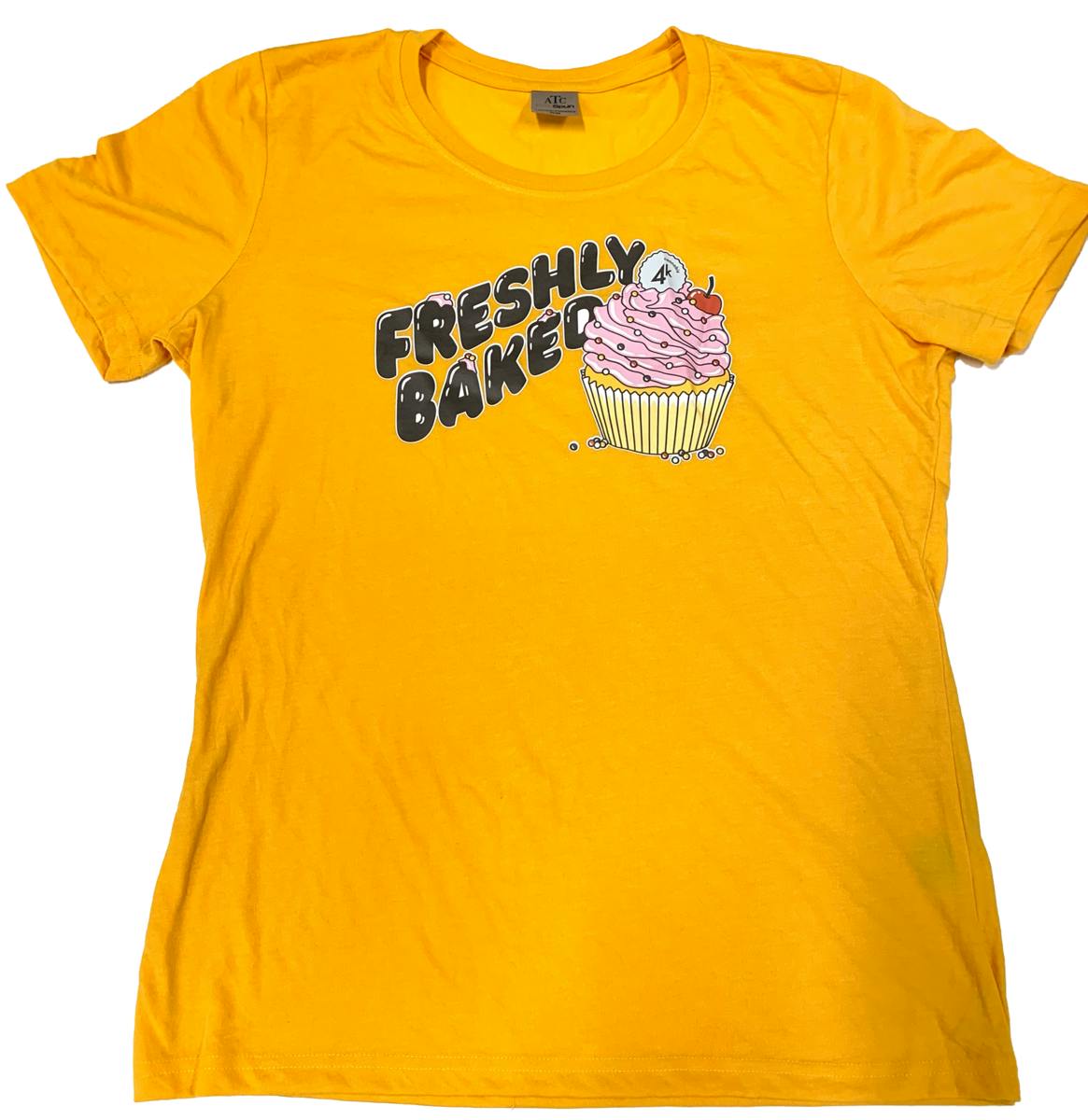 4K CANNABIS | Yellow Freshly Baked Tee | Limited Edition Summer | L