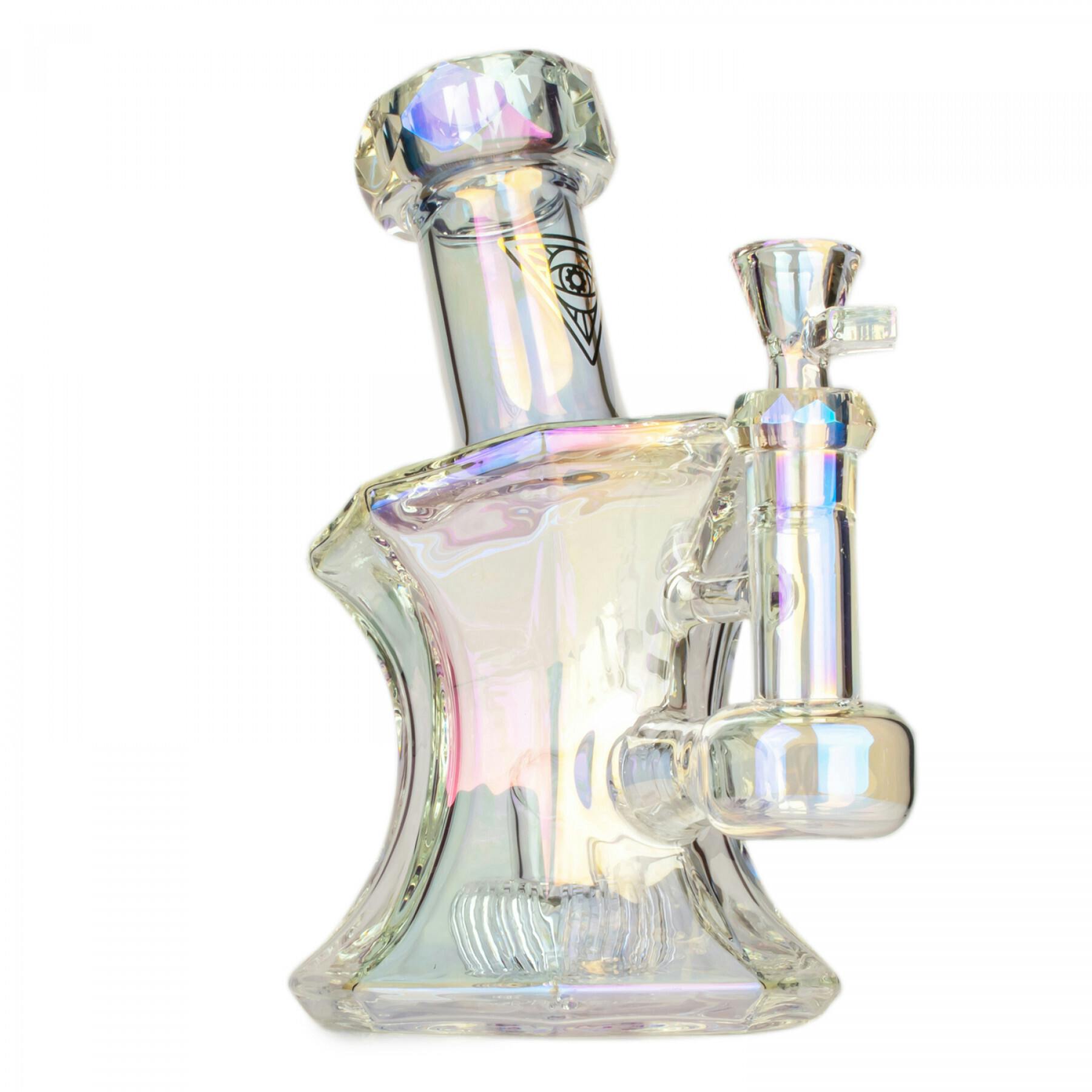RED EYE | 8" Rainbow Metallic Terminator Andromeda Bubbler