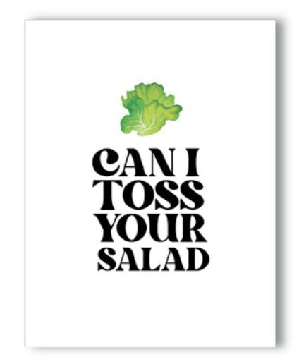 KushKards | Greeting Card | Toss Your Salad