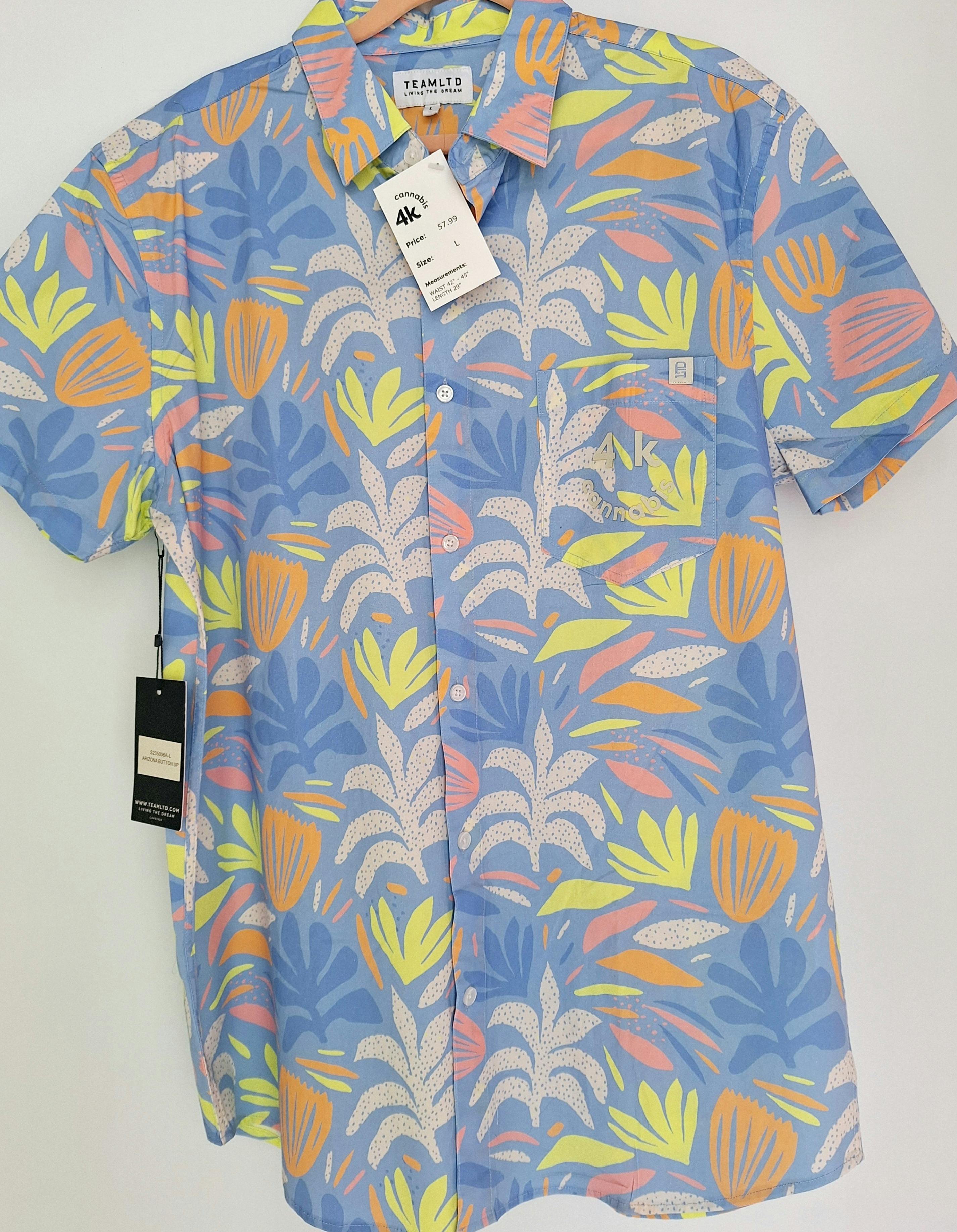 4K CANNABIS | Button Up Shirt | Arizona | XL