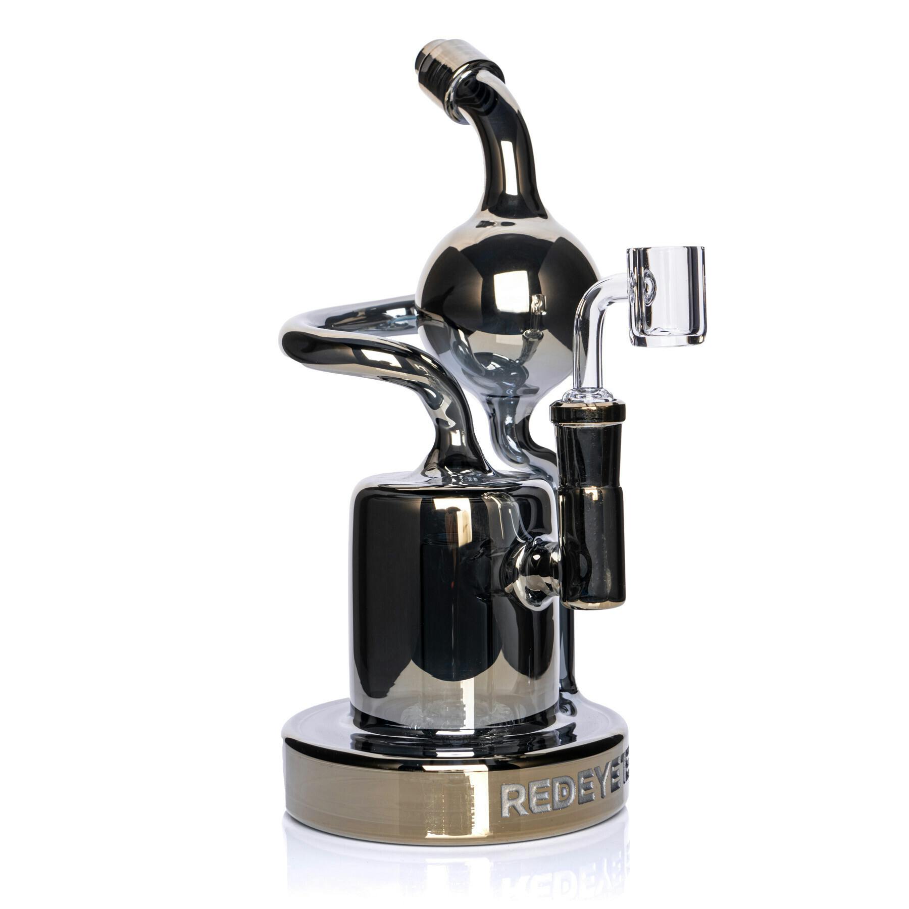 RED EYE | 8.5" Metallic Terminator Finish Aorta Concentrate Recycler | Cosmic Gold