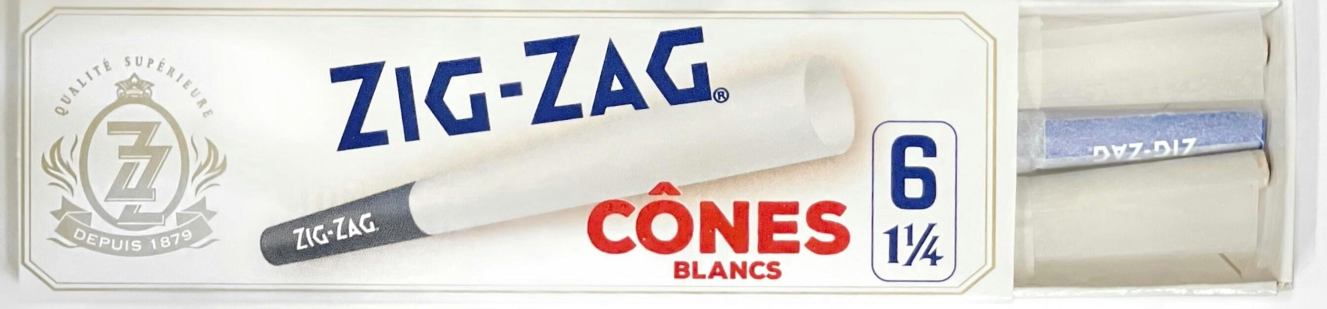 ZIG ZAG | White Cones | 1 1/4