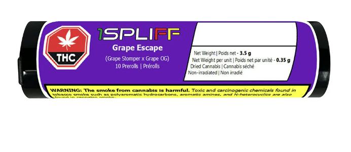 1SPLIFF | Grape Escape Pre-Roll | Hybrid