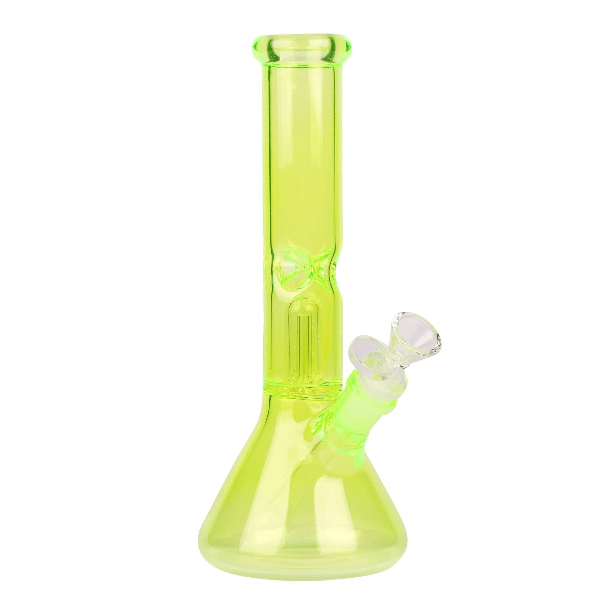 4K CANNABIS | 10" Day Glow Beaker | Yellow