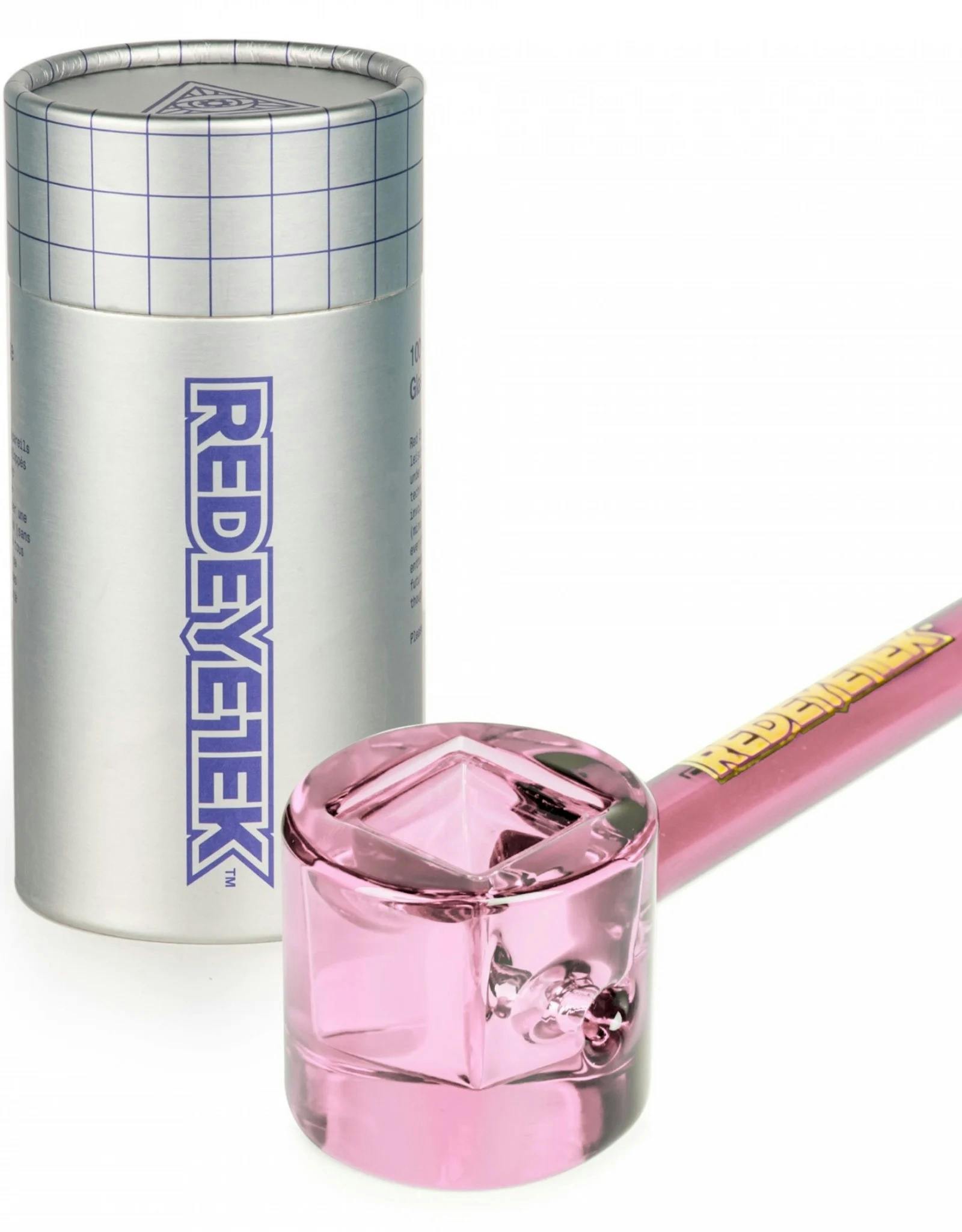 RED EYE |4.5" Metallic Terminator Finish Infinity Bowl Circle Hand Pipe | Pink