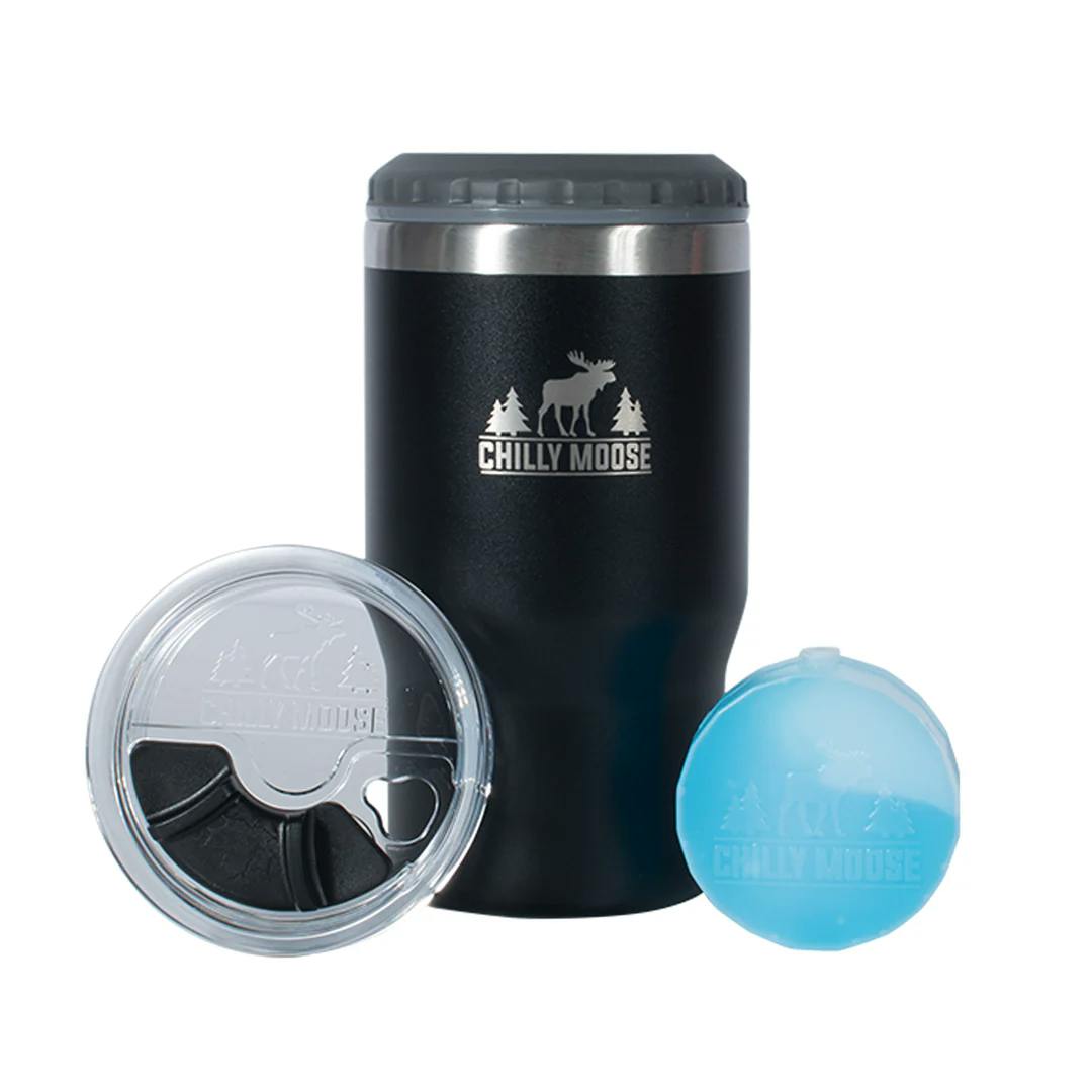 4k Cannabis X Chilly Moose | Brent 5 in 1 Insulated Tumbler | Midnight Black