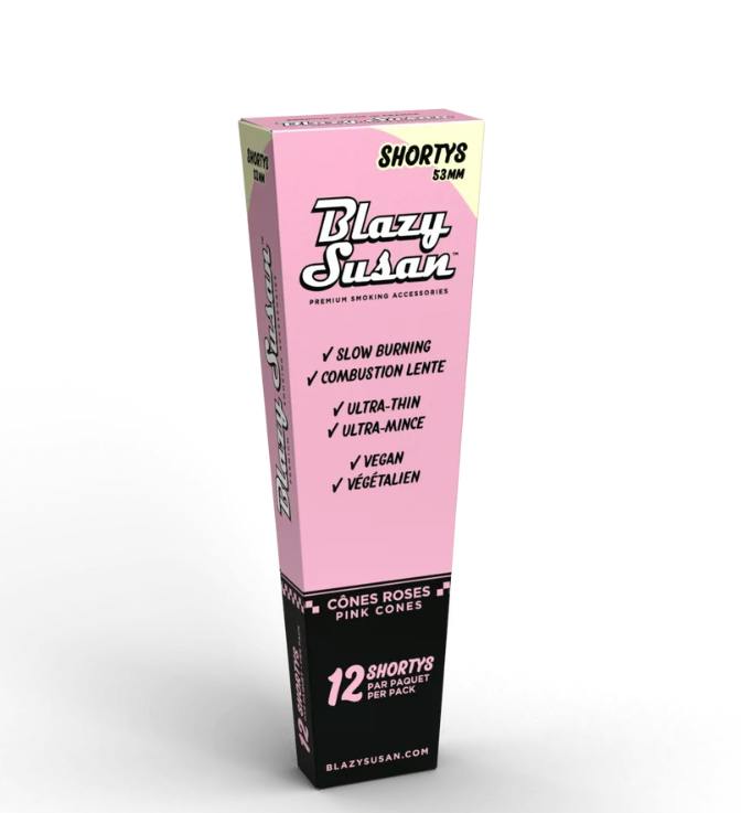 BLAZY SUSAN | Pink Shorty Cones | 12ct