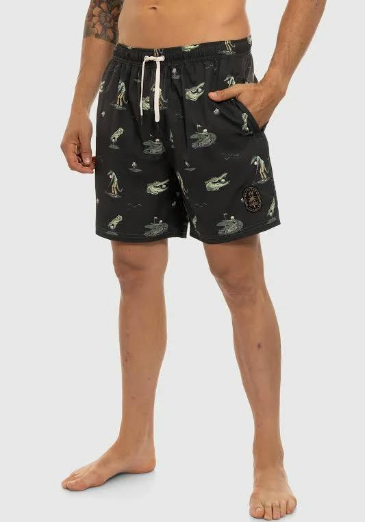4K CANNABIS | Swim Shorts | Gilmore Black | XL
