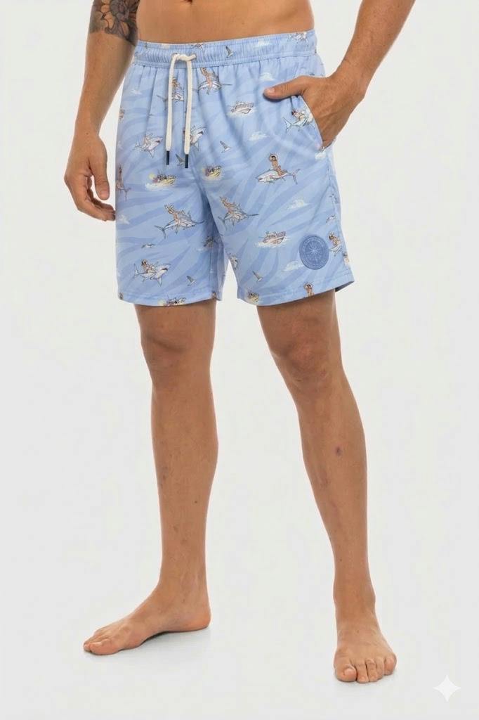 4K CANNABIS | Swim Shorts | Angler Blue | M