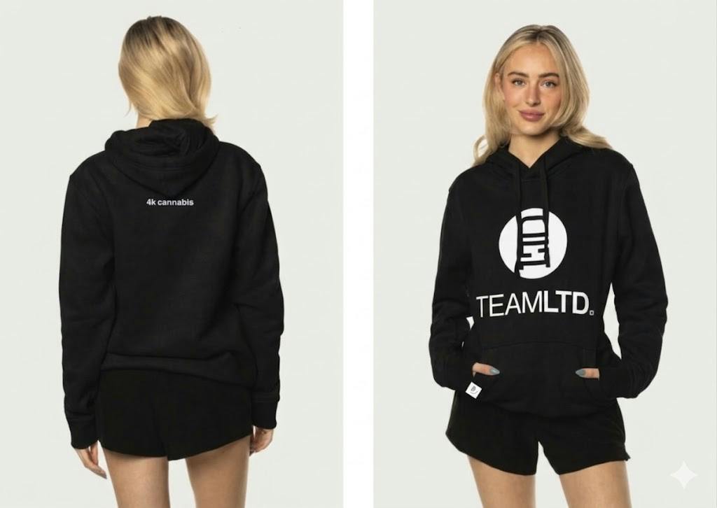 4K Cannabis | Classic Hoodie | Black | S