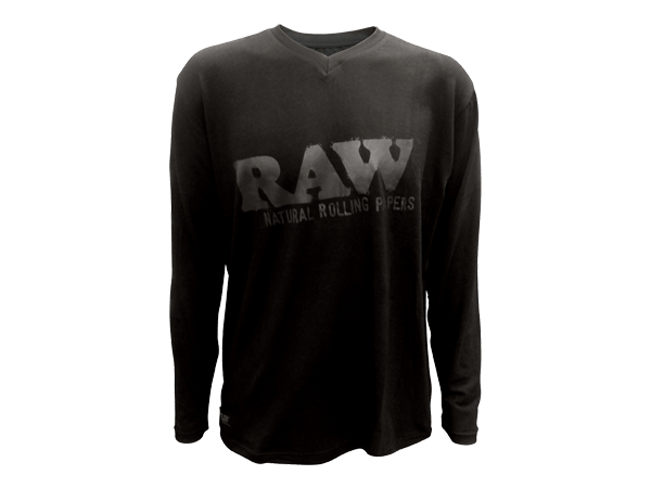 RAW | Long Sleeve Shirt | Black/Black Logo | L