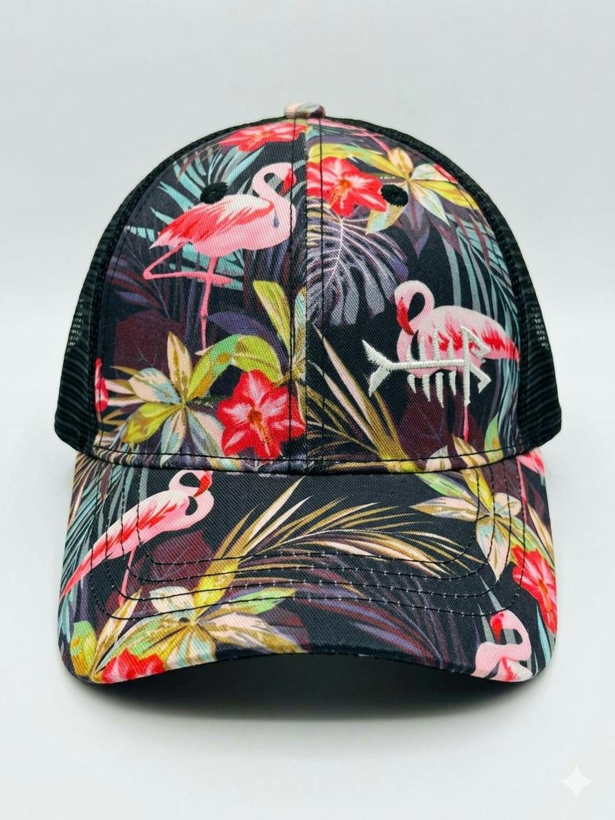 BASSDASH | Limited Edition Flamingo | Black | Snapback | Hat