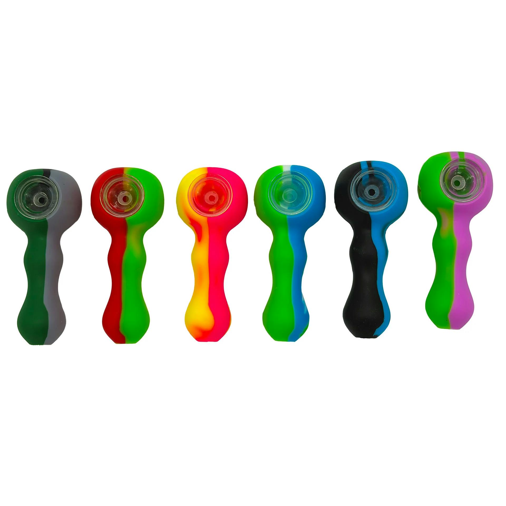 SIlicone Peanut Pipe - Assorted Colours