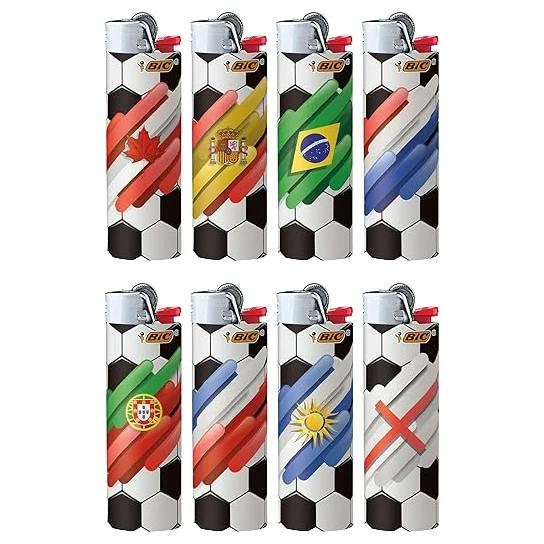 Bic Lighter - Soccer Flags